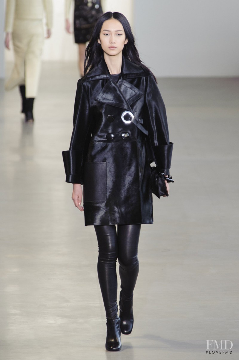 Jiaye Wu featured in  the Calvin Klein 205W39NYC fashion show for Autumn/Winter 2015