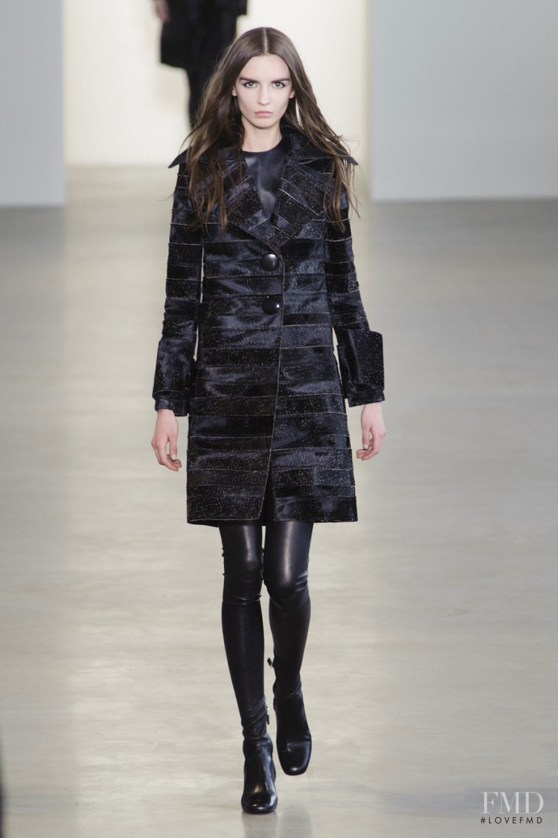 Yulia Ermakova featured in  the Calvin Klein 205W39NYC fashion show for Autumn/Winter 2015