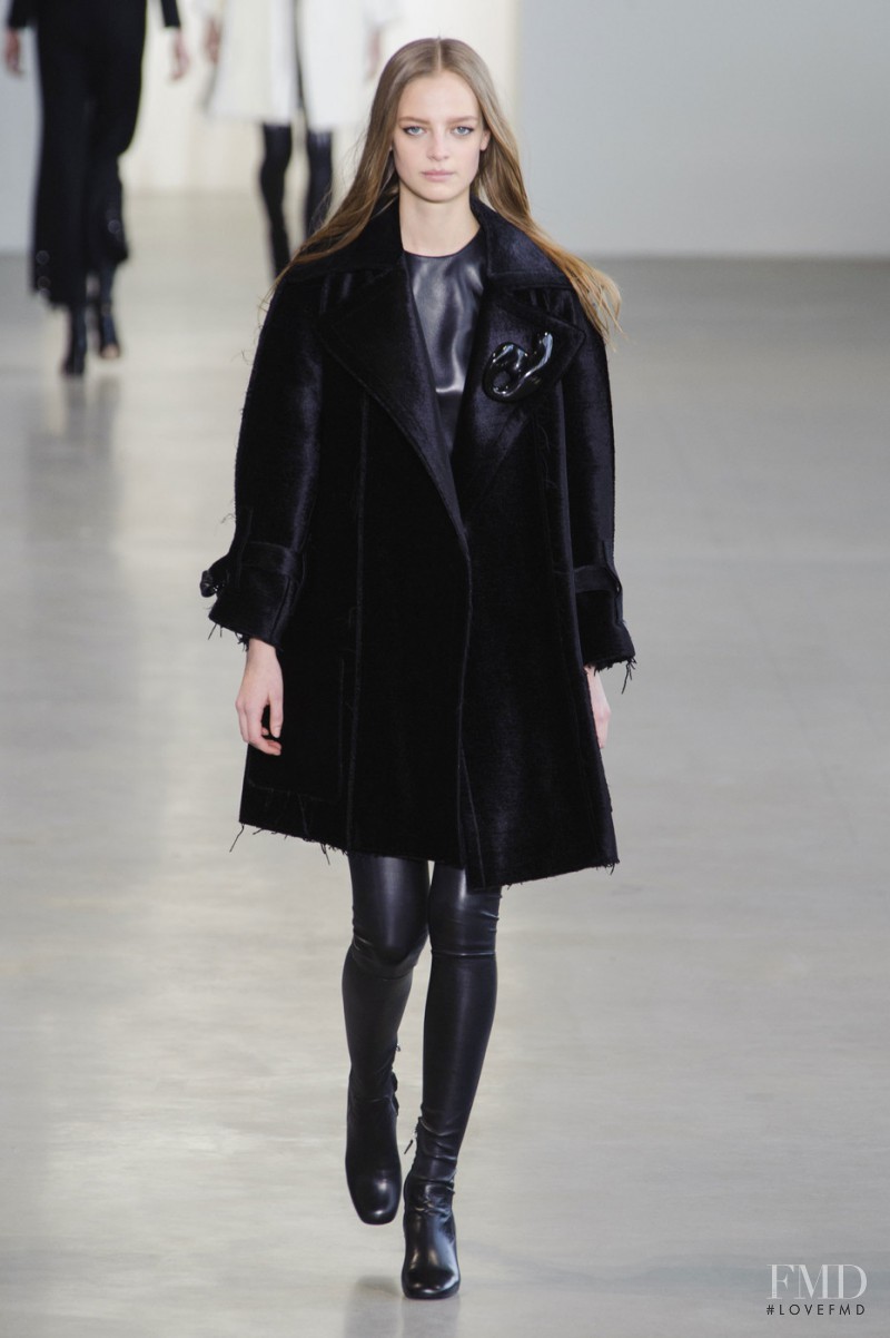 Ine Neefs featured in  the Calvin Klein 205W39NYC fashion show for Autumn/Winter 2015
