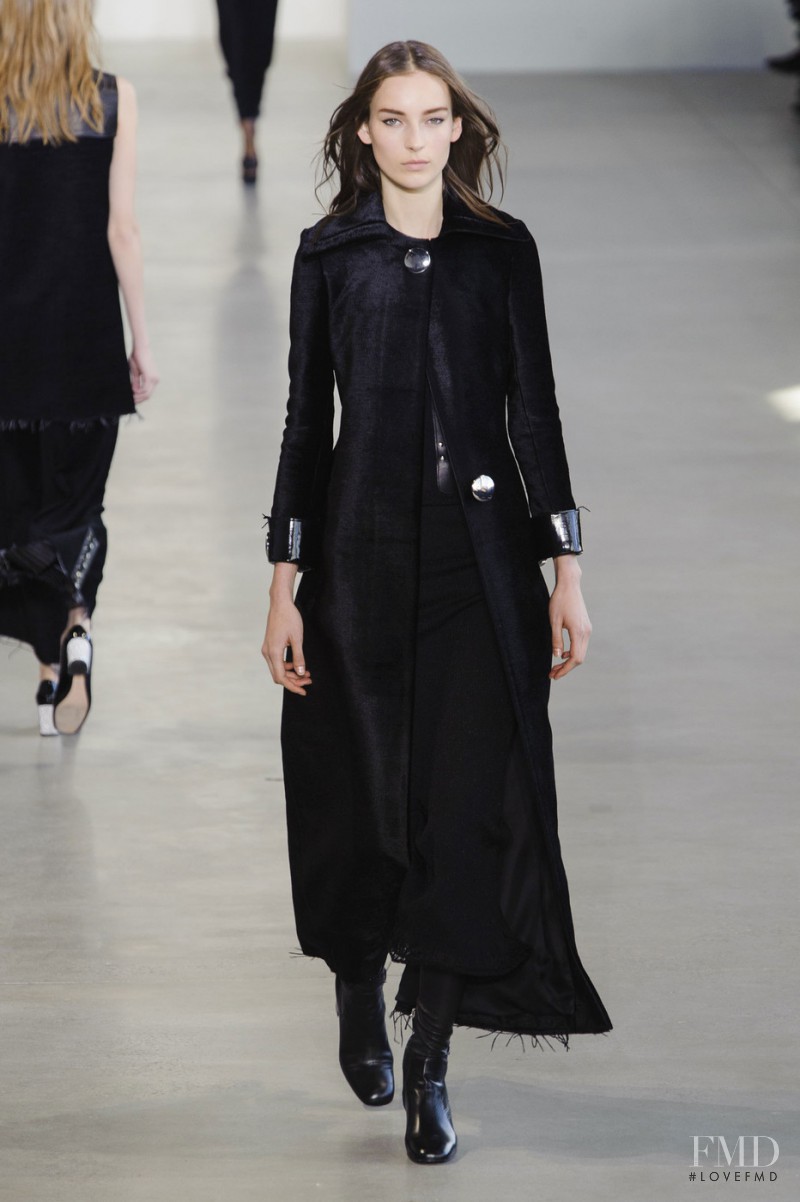 Julia Bergshoeff featured in  the Calvin Klein 205W39NYC fashion show for Autumn/Winter 2015