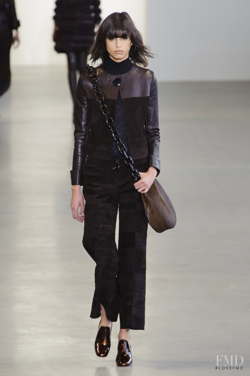 Mica Arganaraz featured in  the Calvin Klein 205W39NYC fashion show for Autumn/Winter 2015