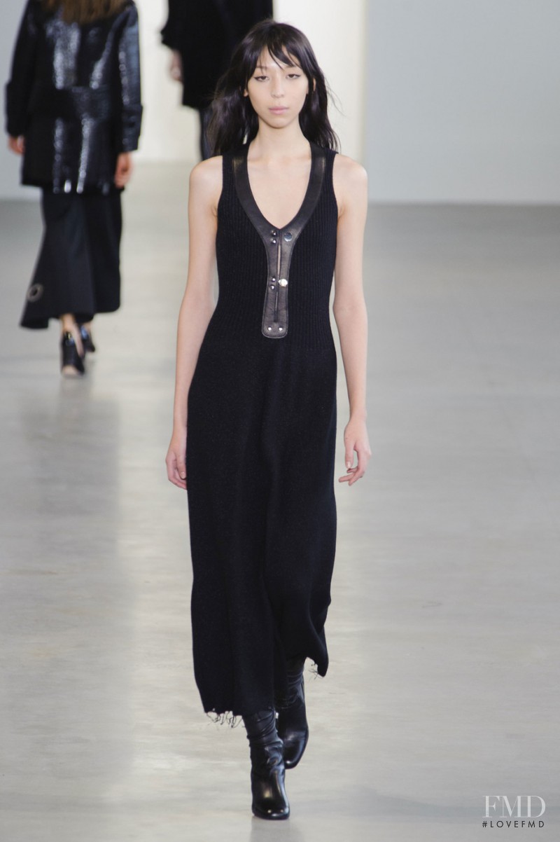 Issa Lish featured in  the Calvin Klein 205W39NYC fashion show for Autumn/Winter 2015