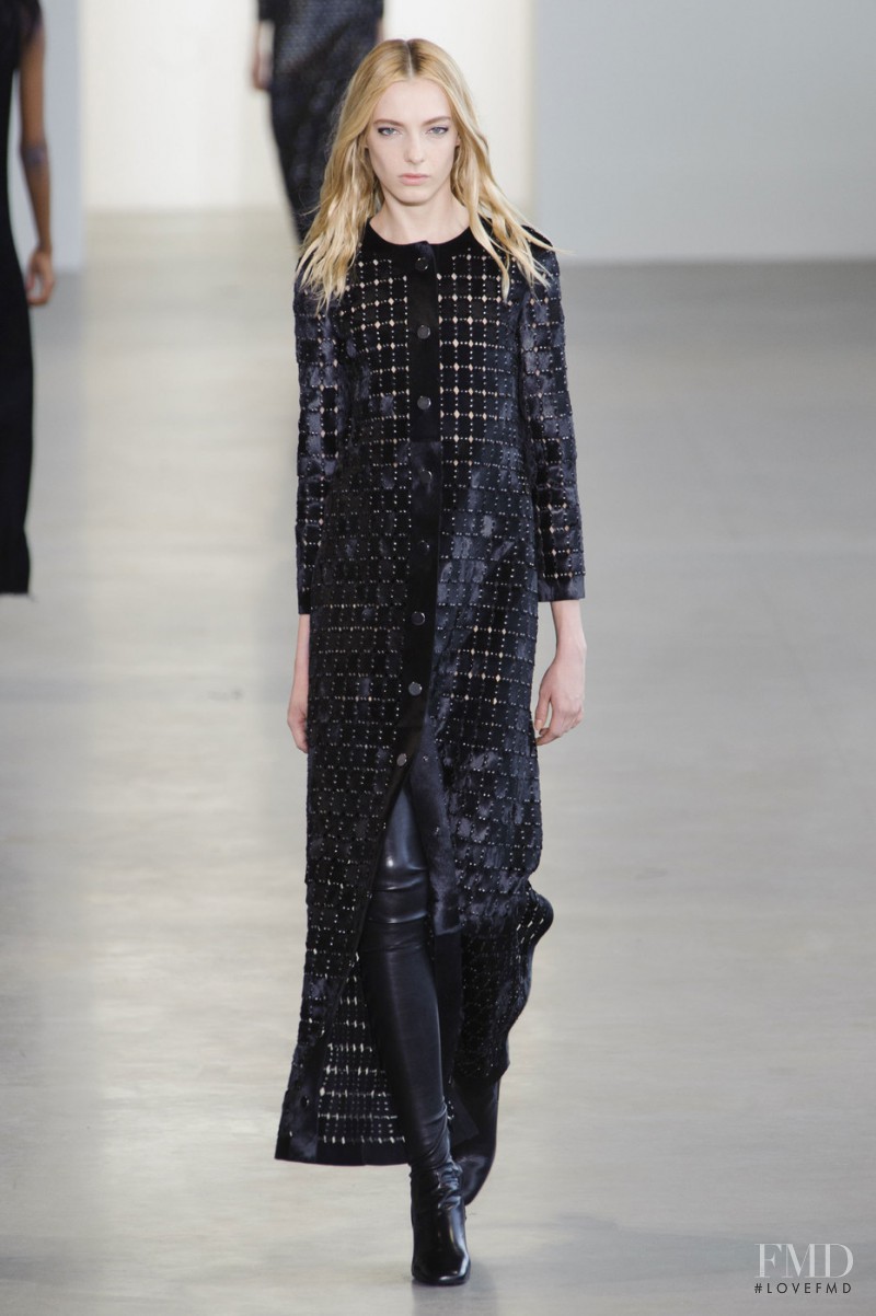 Zlata Mangafic featured in  the Calvin Klein 205W39NYC fashion show for Autumn/Winter 2015