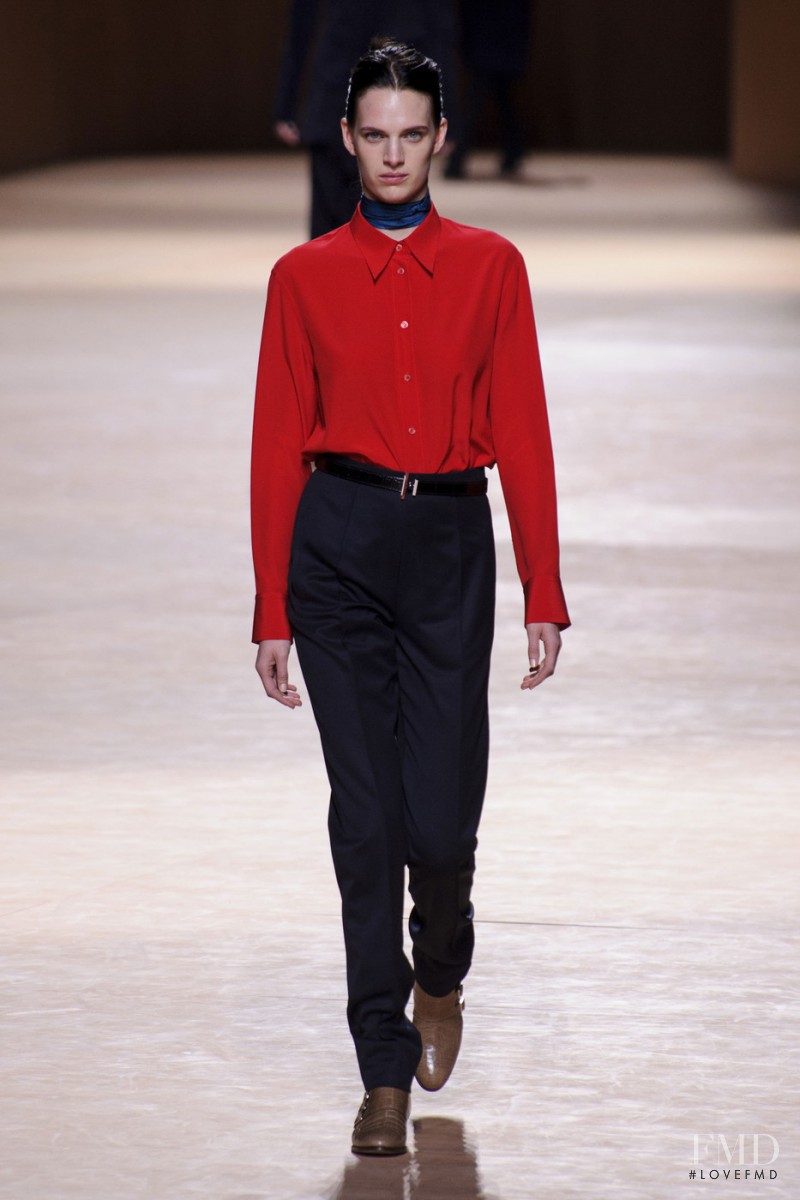 Ashleigh Good featured in  the Hermès fashion show for Autumn/Winter 2015