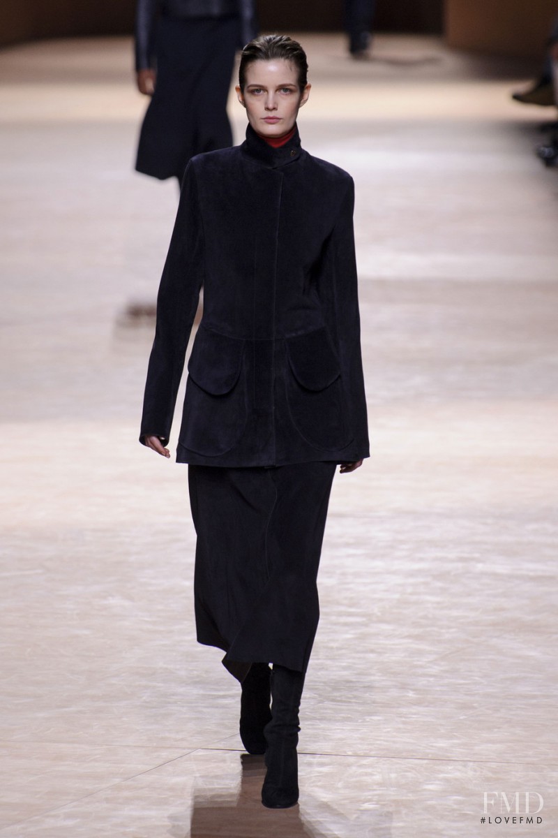 Zlata Mangafic featured in  the Hermès fashion show for Autumn/Winter 2015