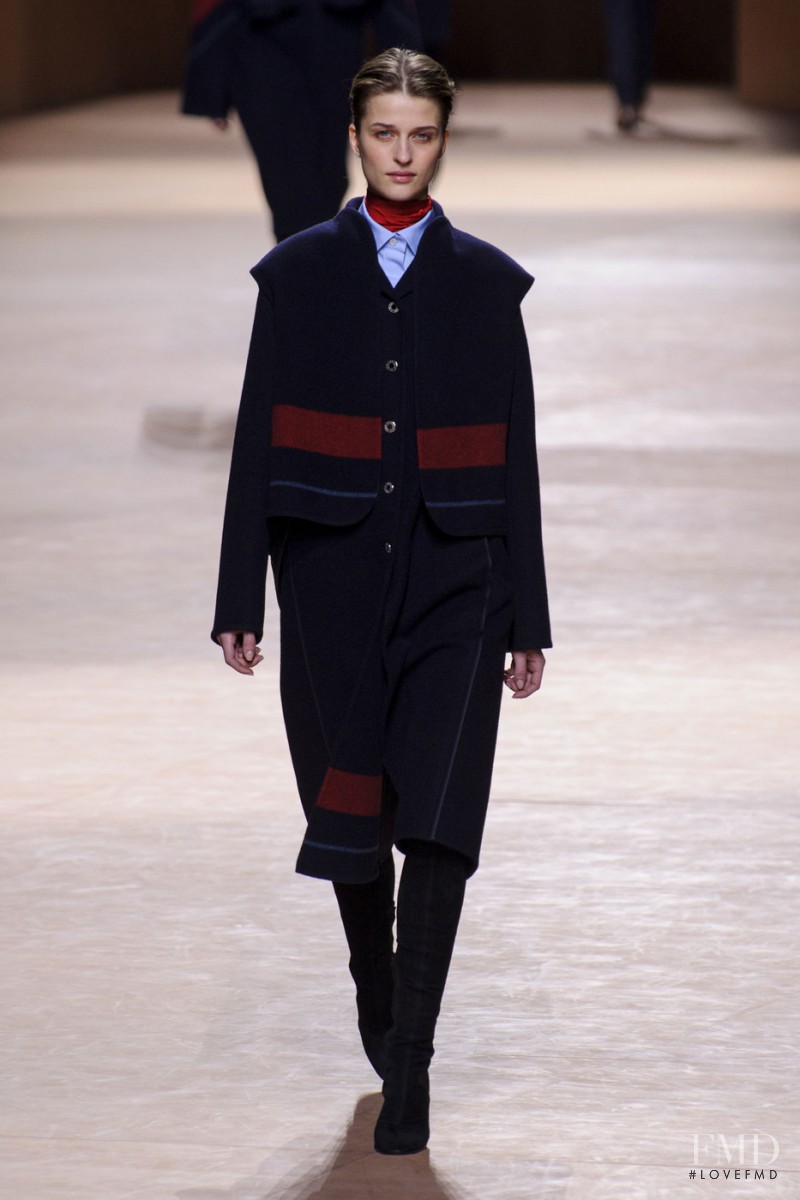 Regitze Harregaard Christensen featured in  the Hermès fashion show for Autumn/Winter 2015