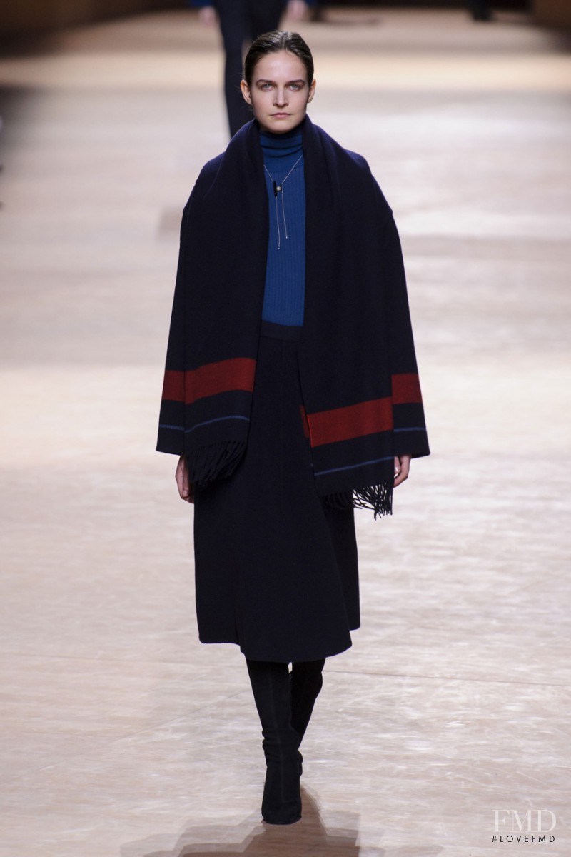 Valérie Debeuf featured in  the Hermès fashion show for Autumn/Winter 2015