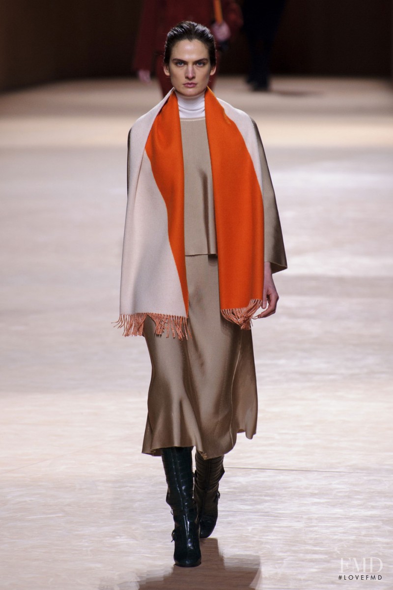 Alba Pistolesi featured in  the Hermès fashion show for Autumn/Winter 2015