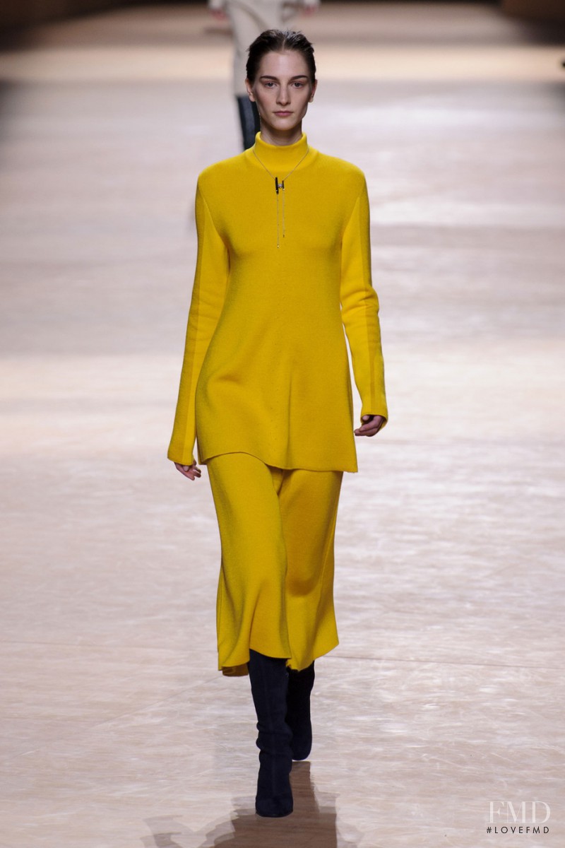 Rosanna Georgiou featured in  the Hermès fashion show for Autumn/Winter 2015