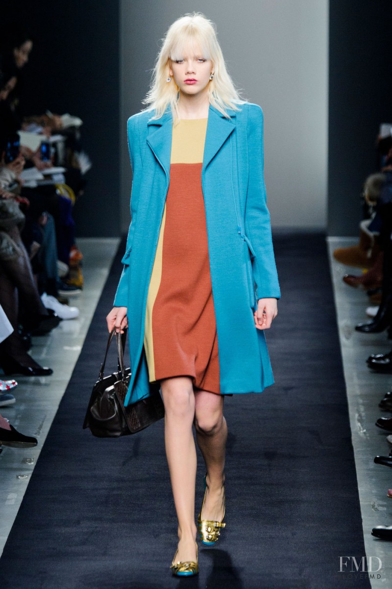 Marjan Jonkman featured in  the Bottega Veneta fashion show for Autumn/Winter 2015