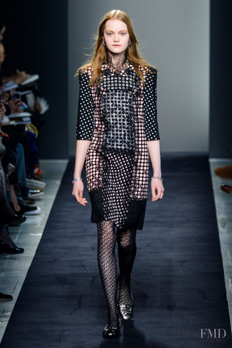 Mia Gruenwald featured in  the Bottega Veneta fashion show for Autumn/Winter 2015