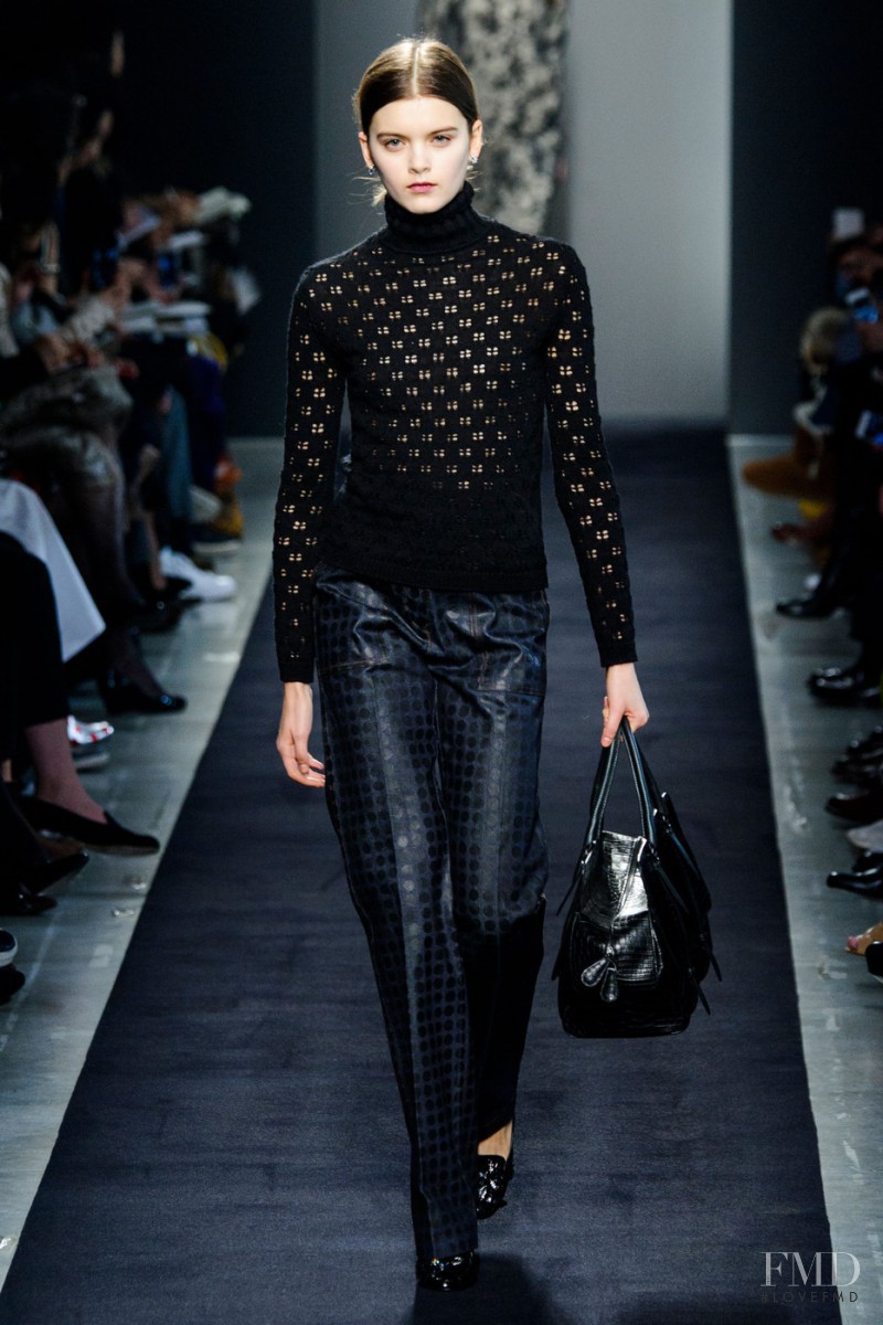 Emma Genier featured in  the Bottega Veneta fashion show for Autumn/Winter 2015