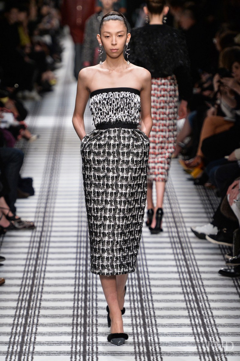 Issa Lish featured in  the Balenciaga fashion show for Autumn/Winter 2015