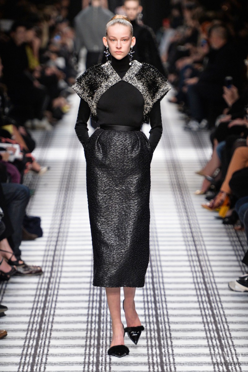 Luka van der Veken featured in  the Balenciaga fashion show for Autumn/Winter 2015