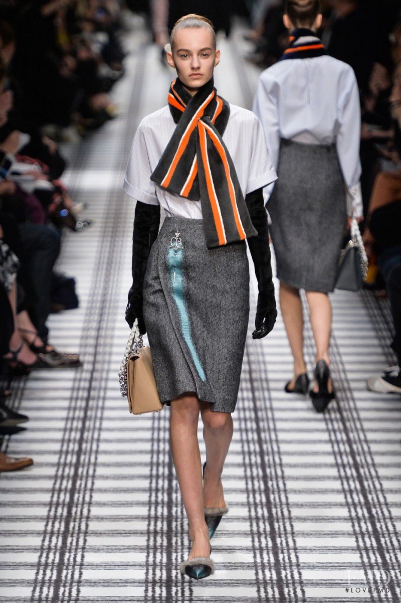 Maartje Verhoef featured in  the Balenciaga fashion show for Autumn/Winter 2015