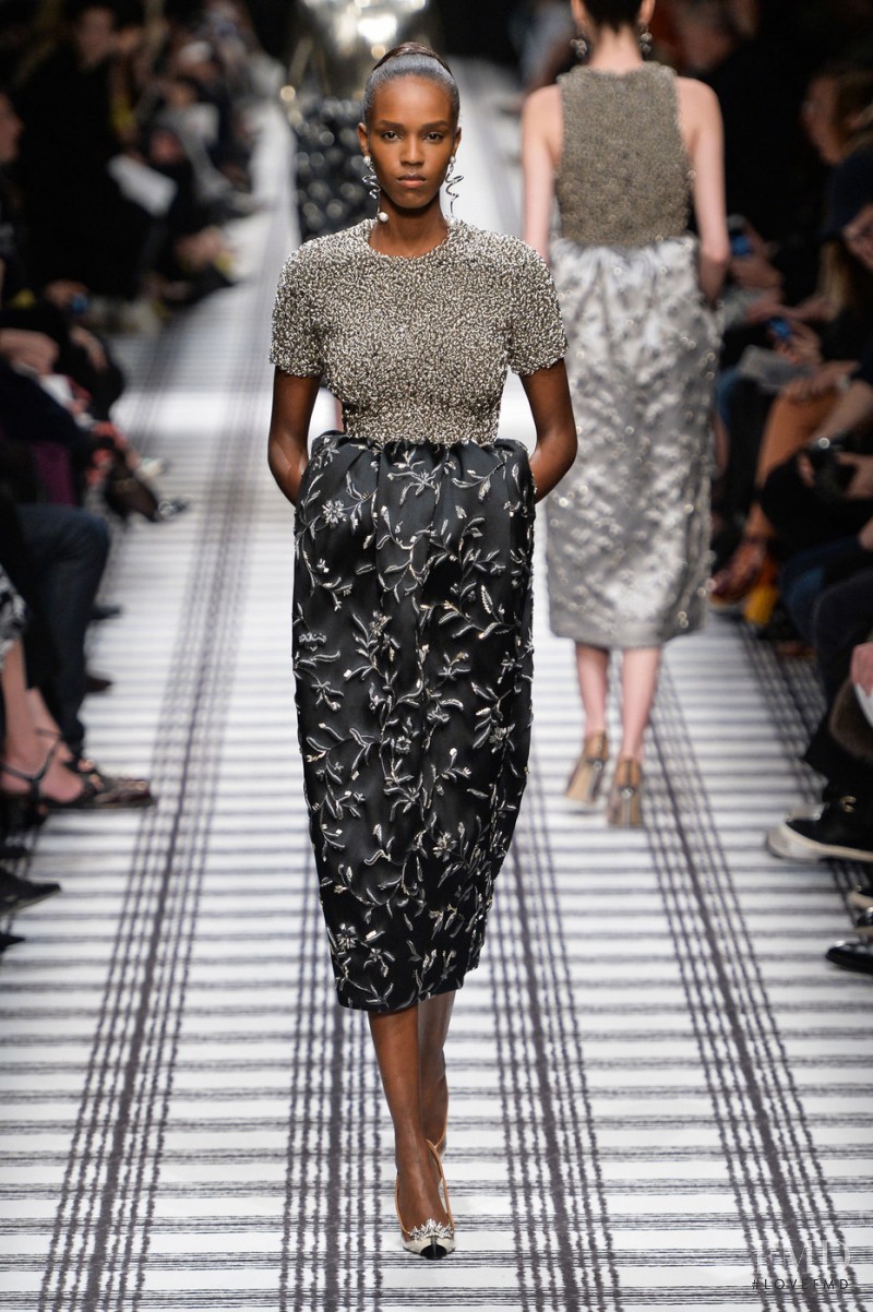 Leila Ndabirabe featured in  the Balenciaga fashion show for Autumn/Winter 2015