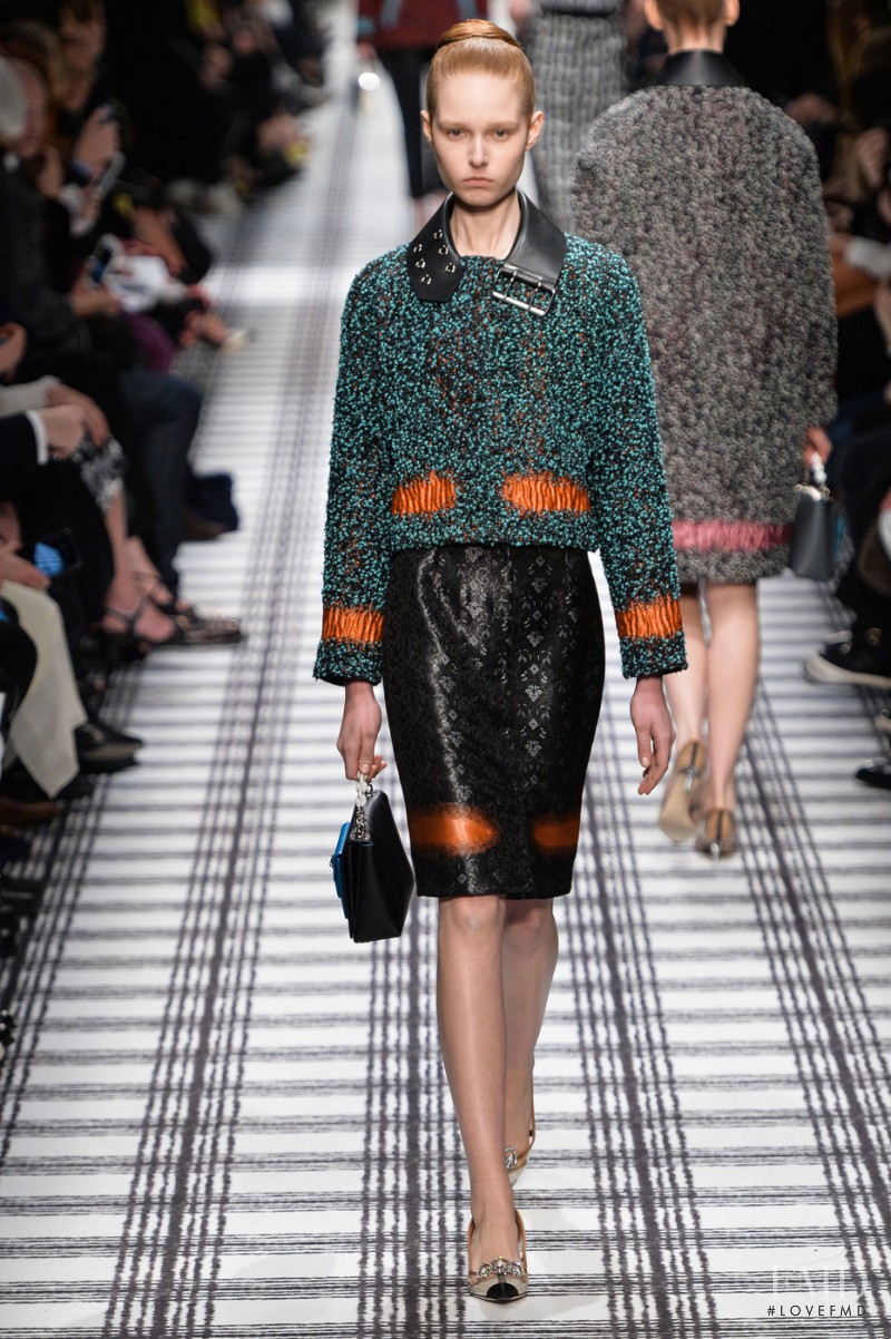 Grace Simmons featured in  the Balenciaga fashion show for Autumn/Winter 2015