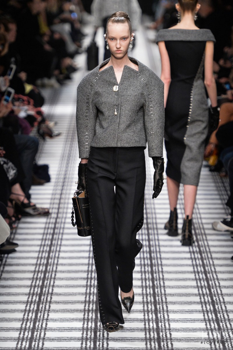 Liza Ostanina featured in  the Balenciaga fashion show for Autumn/Winter 2015