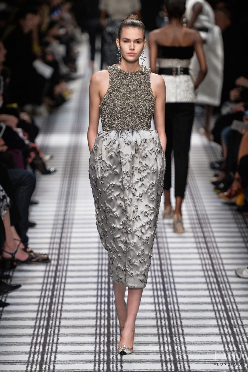 Vanessa Moody featured in  the Balenciaga fashion show for Autumn/Winter 2015