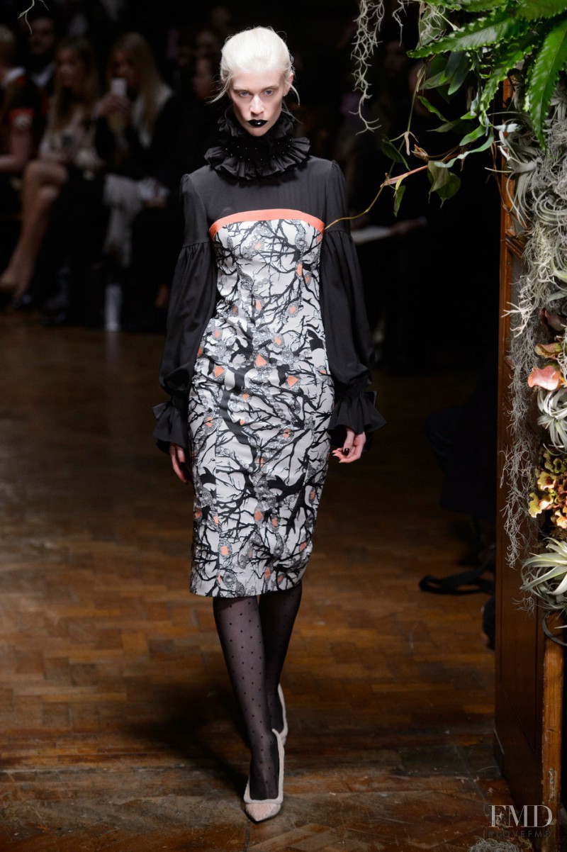 Sarah Abney featured in  the Giles fashion show for Autumn/Winter 2015