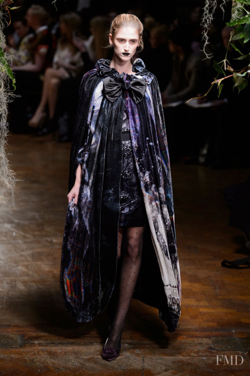Daiane Conterato featured in  the Giles fashion show for Autumn/Winter 2015