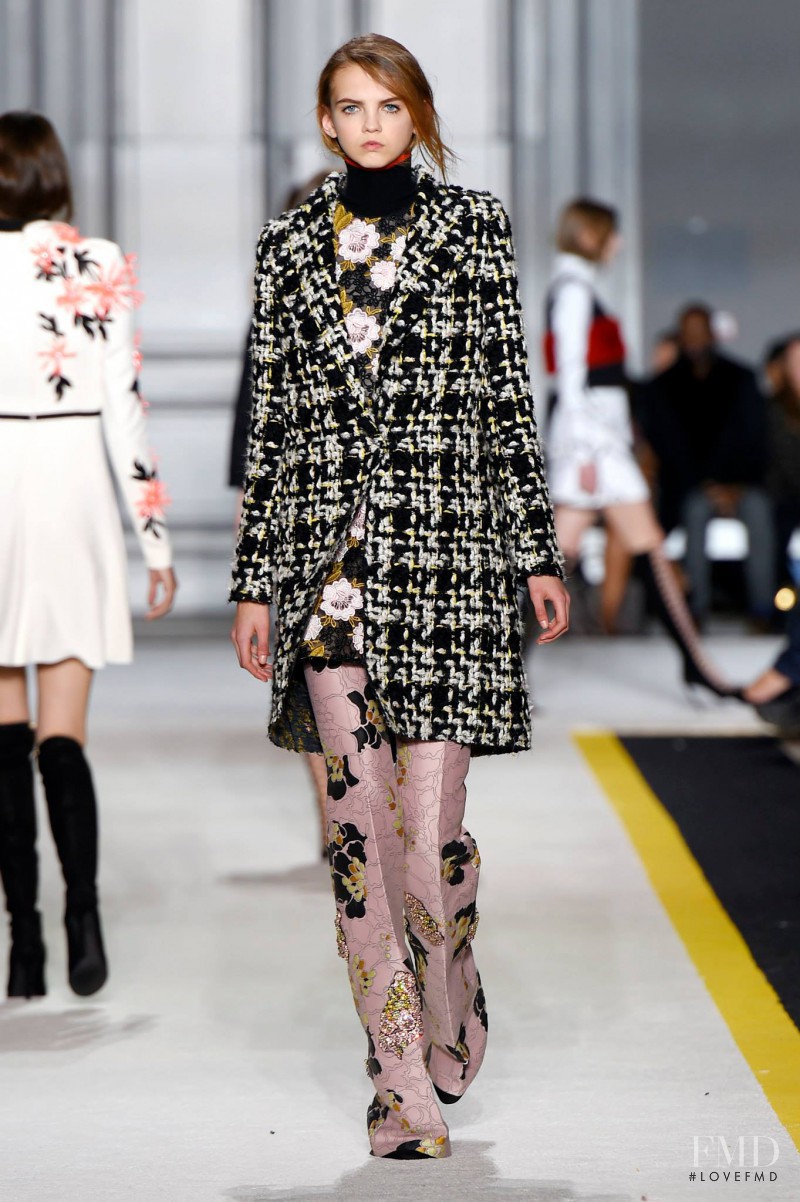 Molly Bair featured in  the Giambattista Valli fashion show for Autumn/Winter 2015