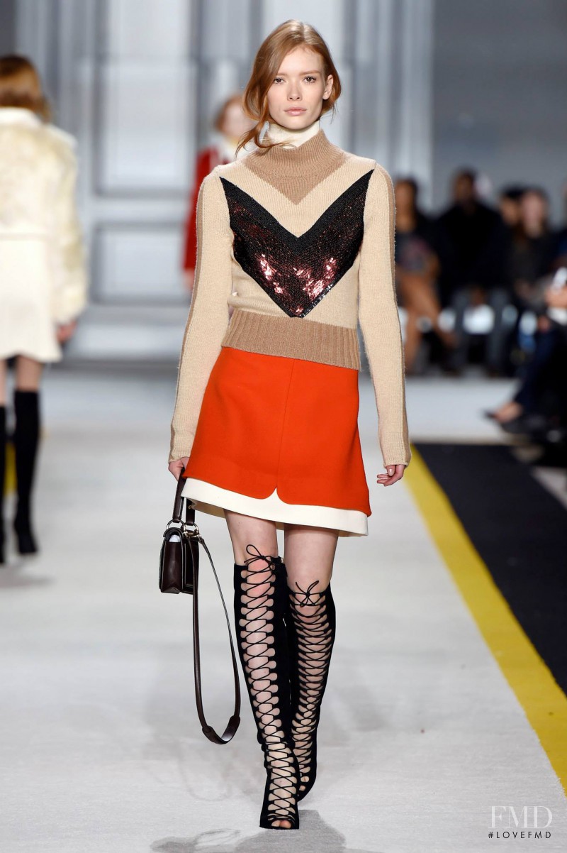 Julia Hafstrom featured in  the Giambattista Valli fashion show for Autumn/Winter 2015