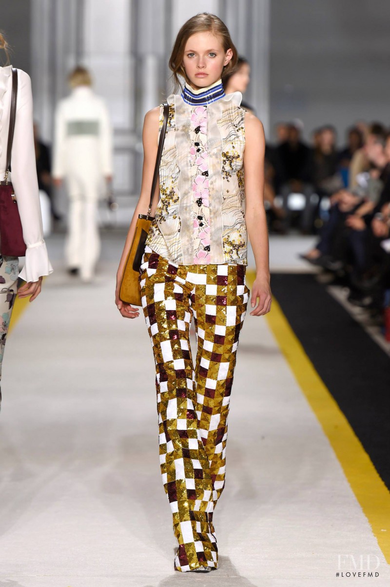 Avery Blanchard featured in  the Giambattista Valli fashion show for Autumn/Winter 2015