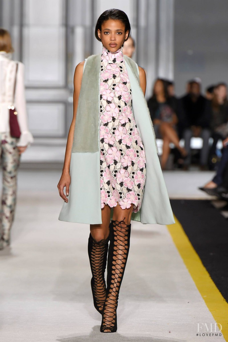 Aya Jones featured in  the Giambattista Valli fashion show for Autumn/Winter 2015