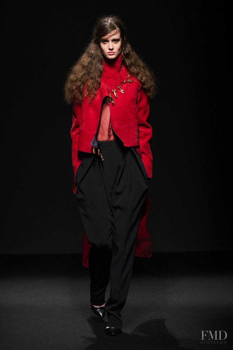 Thyra van Daalen featured in  the Esteban Cortazar fashion show for Autumn/Winter 2015