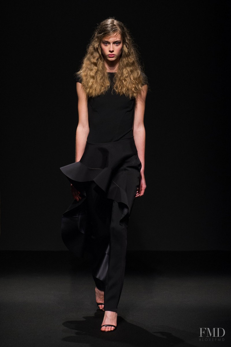 Lauren de Graaf featured in  the Esteban Cortazar fashion show for Autumn/Winter 2015