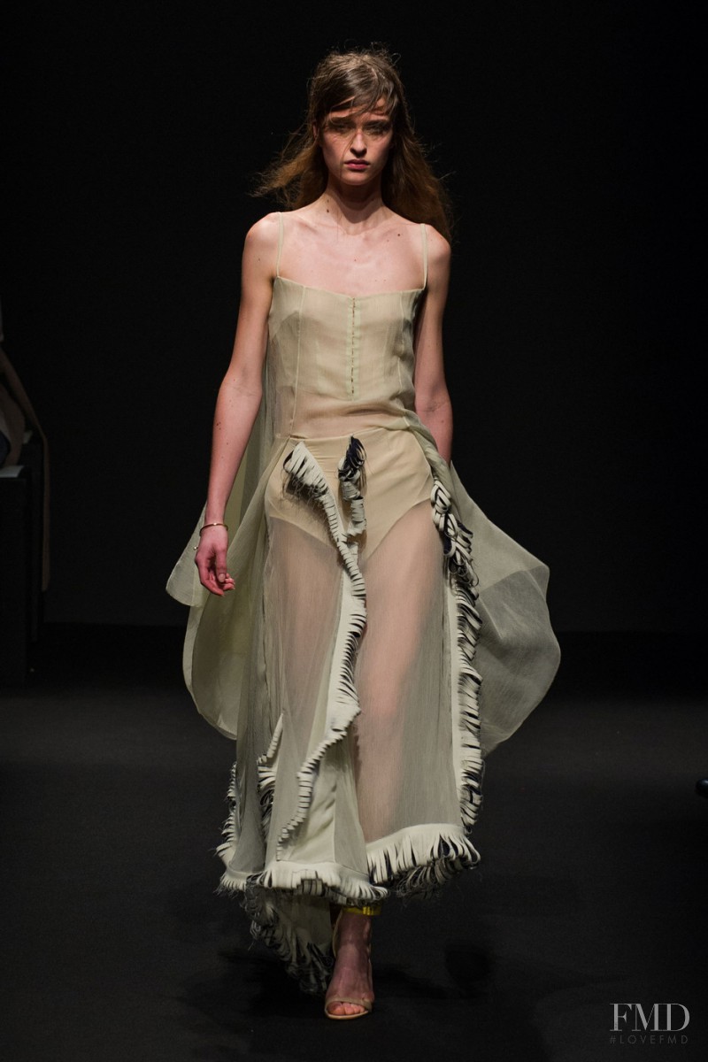 Regitze Harregaard Christensen featured in  the Esteban Cortazar fashion show for Autumn/Winter 2015