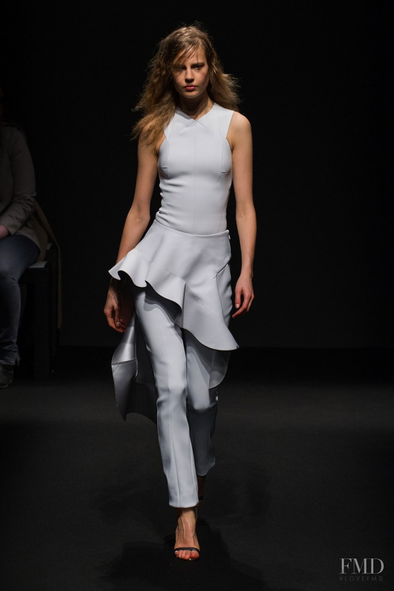 Elisabeth Erm featured in  the Esteban Cortazar fashion show for Autumn/Winter 2015