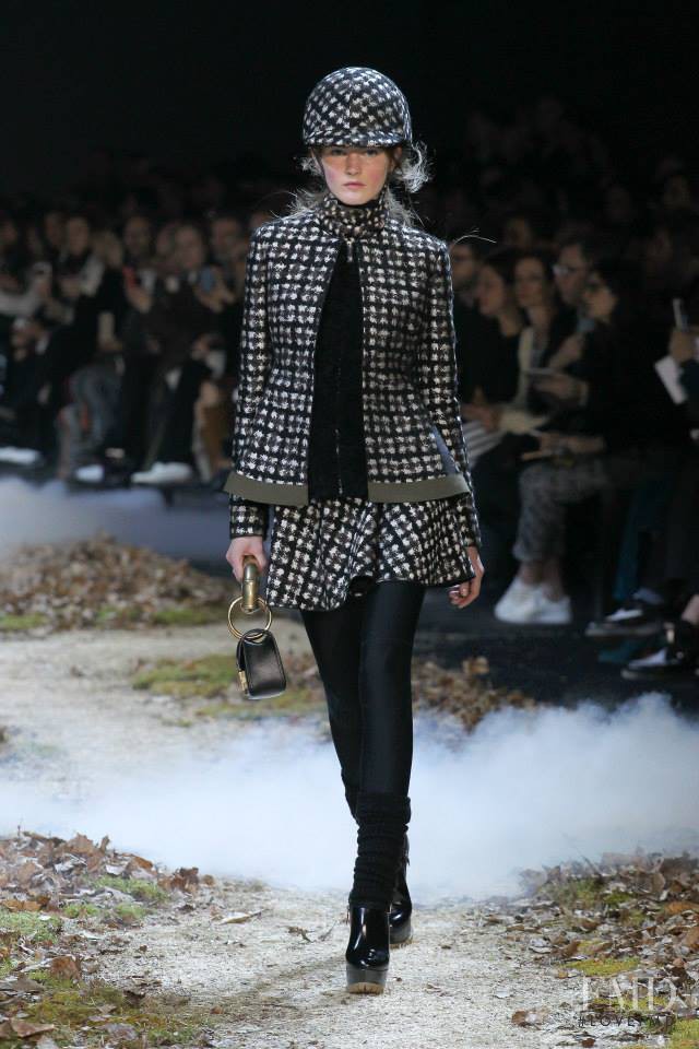 Nastya Abramova featured in  the Moncler Gamme Rouge fashion show for Autumn/Winter 2015