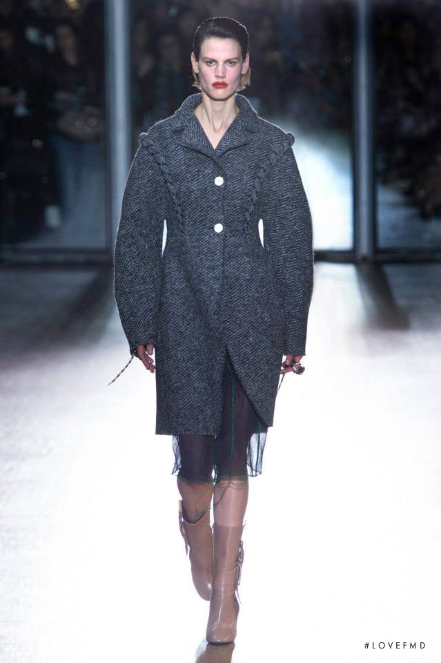 Saskia de Brauw featured in  the Acne Studios fashion show for Autumn/Winter 2015