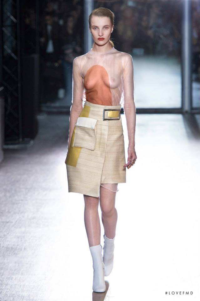 Polina Bykova featured in  the Acne Studios fashion show for Autumn/Winter 2015