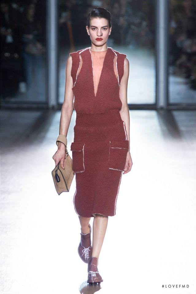 Rebecca Gobbi featured in  the Acne Studios fashion show for Autumn/Winter 2015