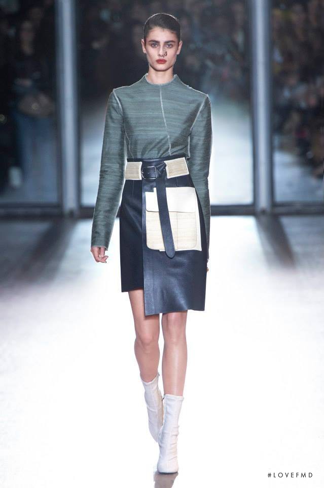 Taylor Hill featured in  the Acne Studios fashion show for Autumn/Winter 2015