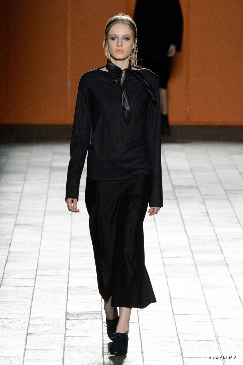 Anine Van Velzen featured in  the Paul Smith fashion show for Autumn/Winter 2015