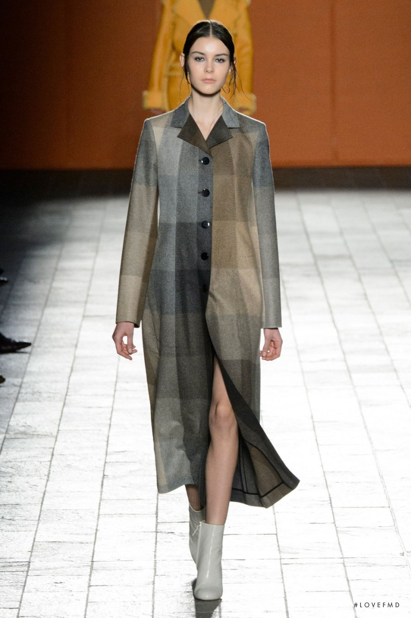 Irina Shnitman featured in  the Paul Smith fashion show for Autumn/Winter 2015