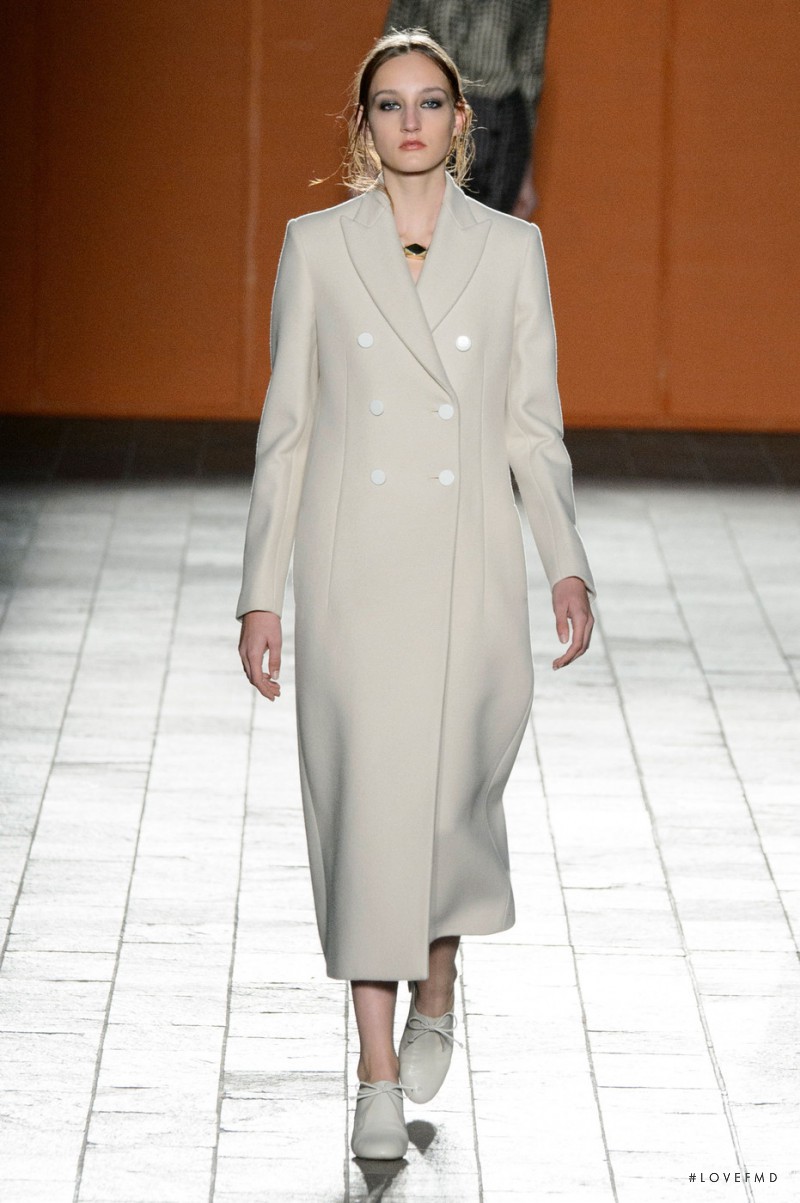 Agnes Nieske featured in  the Paul Smith fashion show for Autumn/Winter 2015