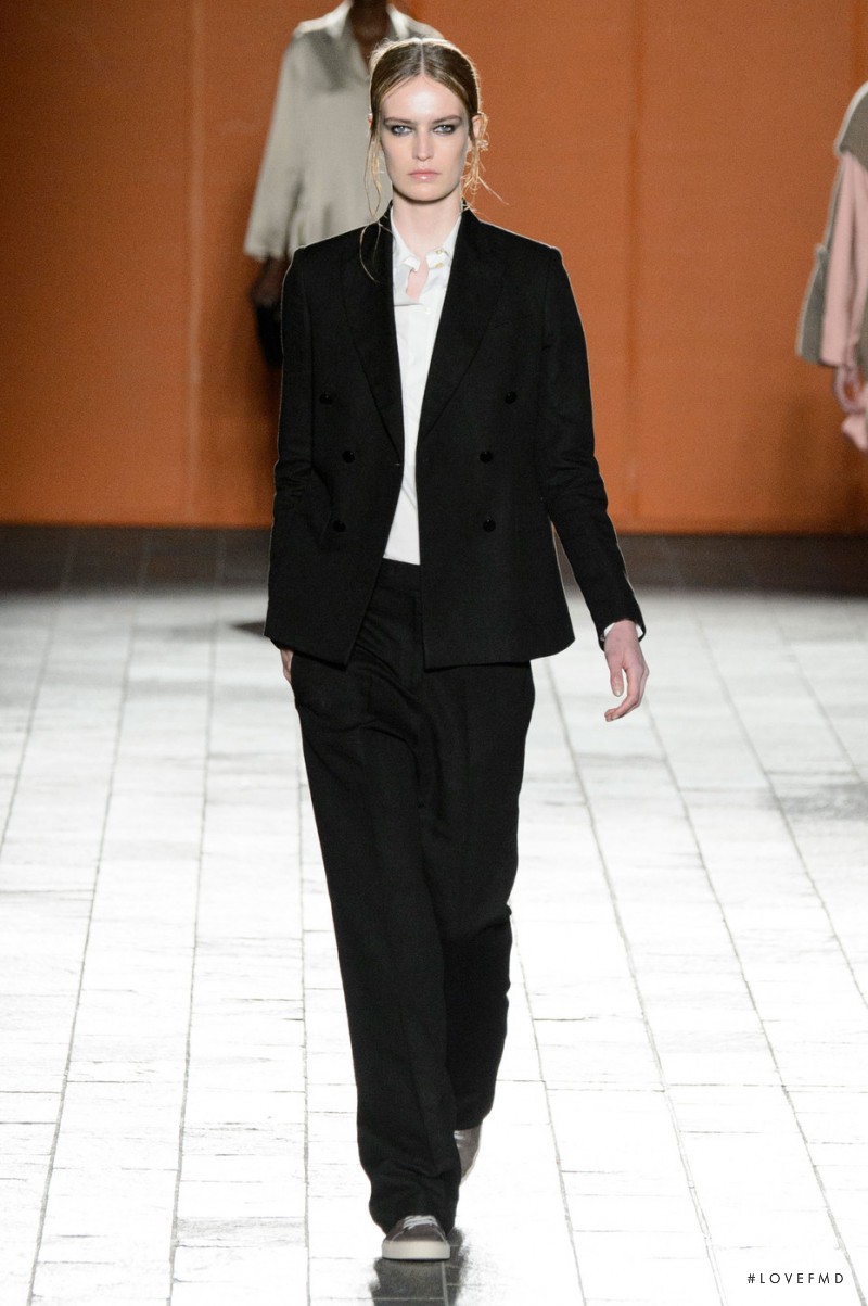 Milou Groenewoud featured in  the Paul Smith fashion show for Autumn/Winter 2015