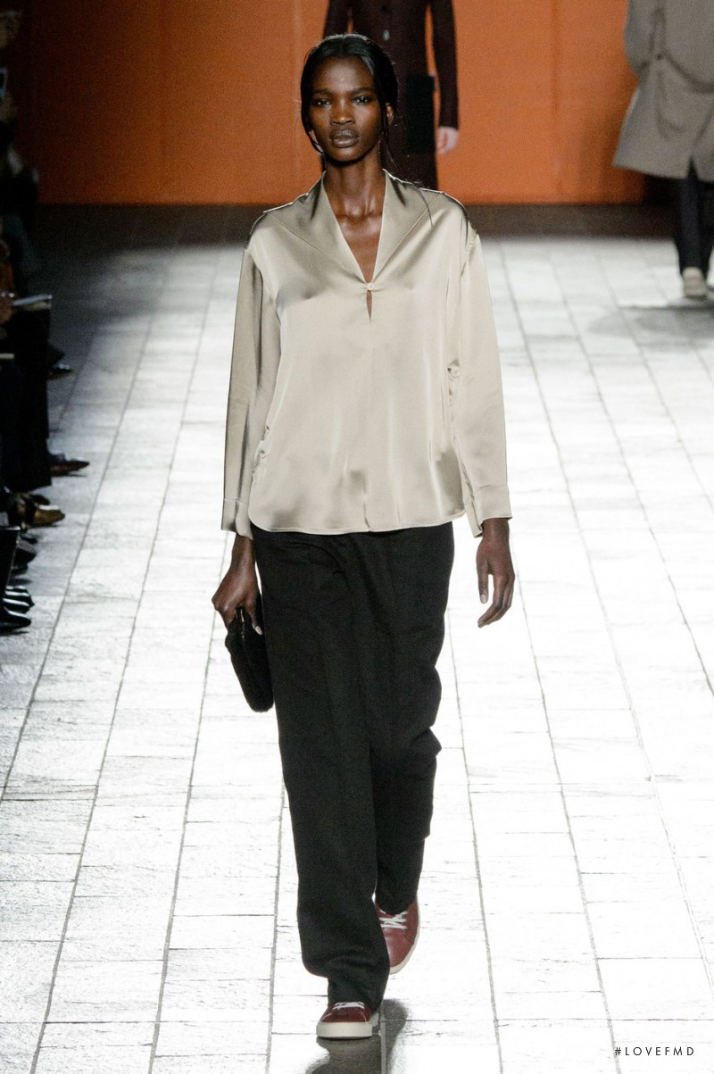 Aamito Stacie Lagum featured in  the Paul Smith fashion show for Autumn/Winter 2015