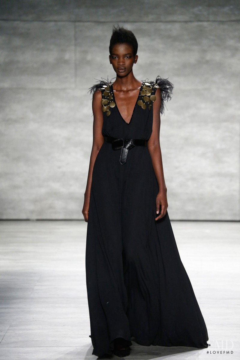 Aamito Stacie Lagum featured in  the David Tlale fashion show for Autumn/Winter 2015