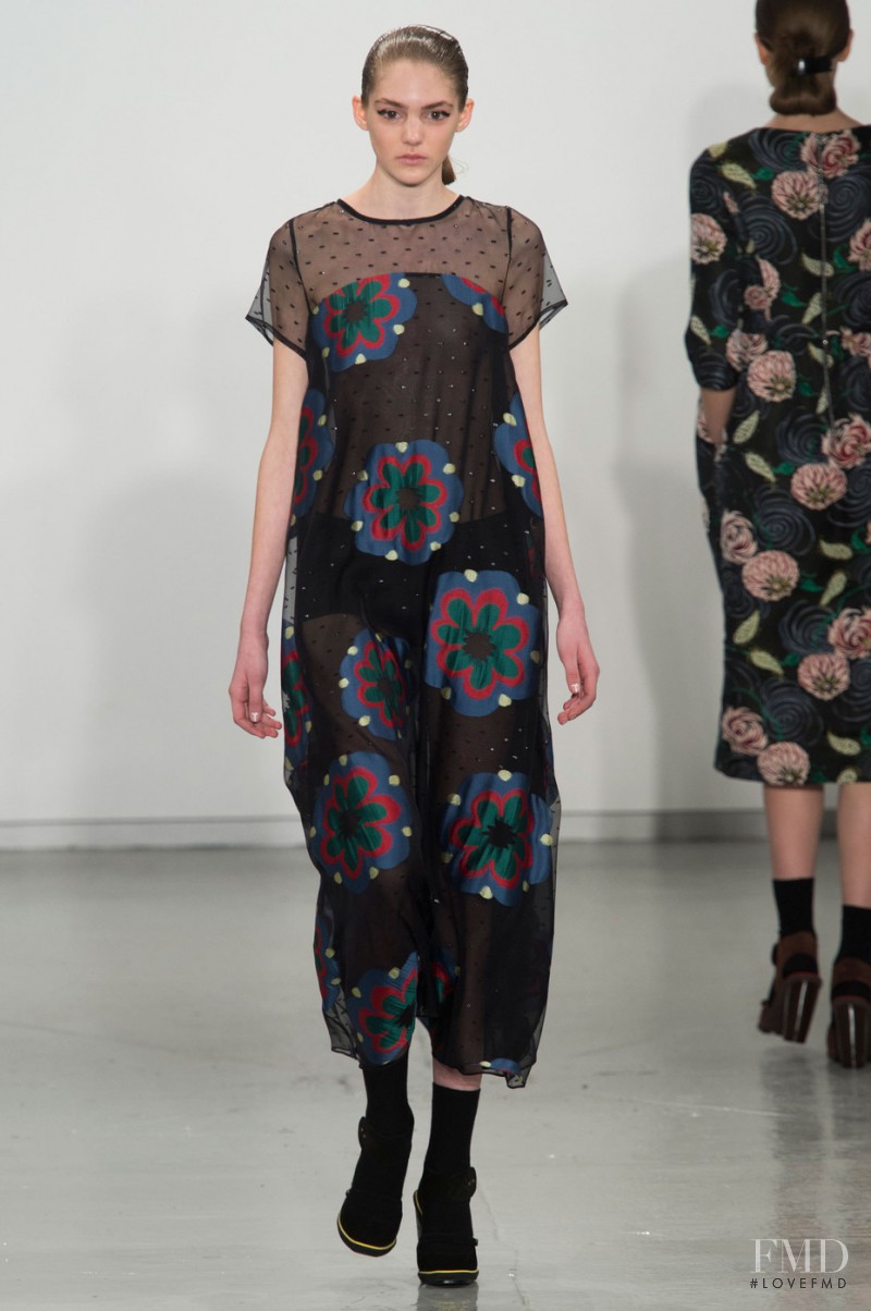 Madison Whittaker featured in  the SUNO fashion show for Autumn/Winter 2015