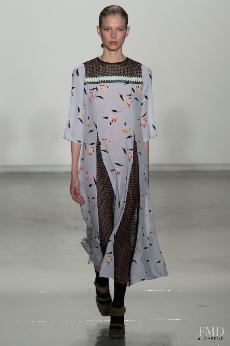 Lina Berg featured in  the SUNO fashion show for Autumn/Winter 2015