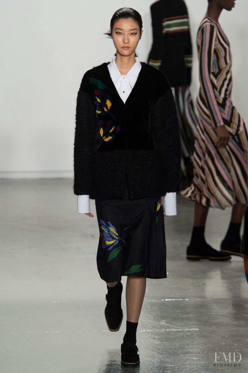 Ji Hye Park featured in  the SUNO fashion show for Autumn/Winter 2015