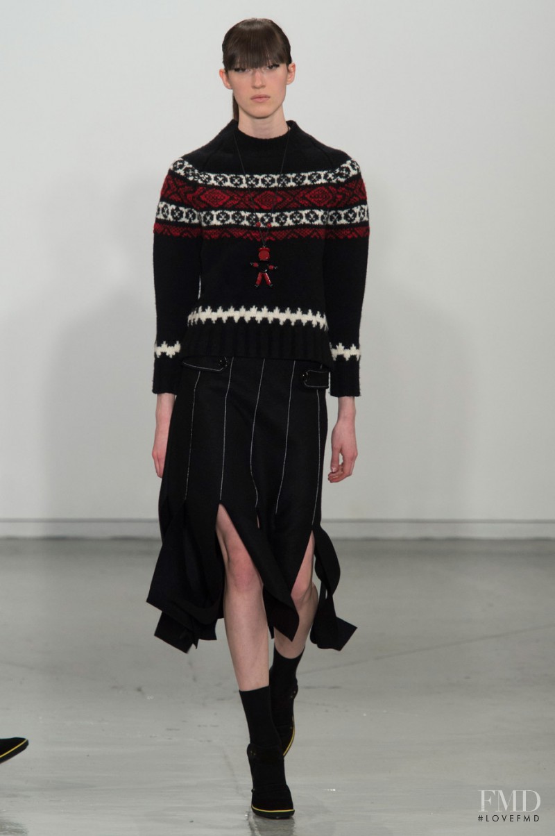 Helena Severin featured in  the SUNO fashion show for Autumn/Winter 2015