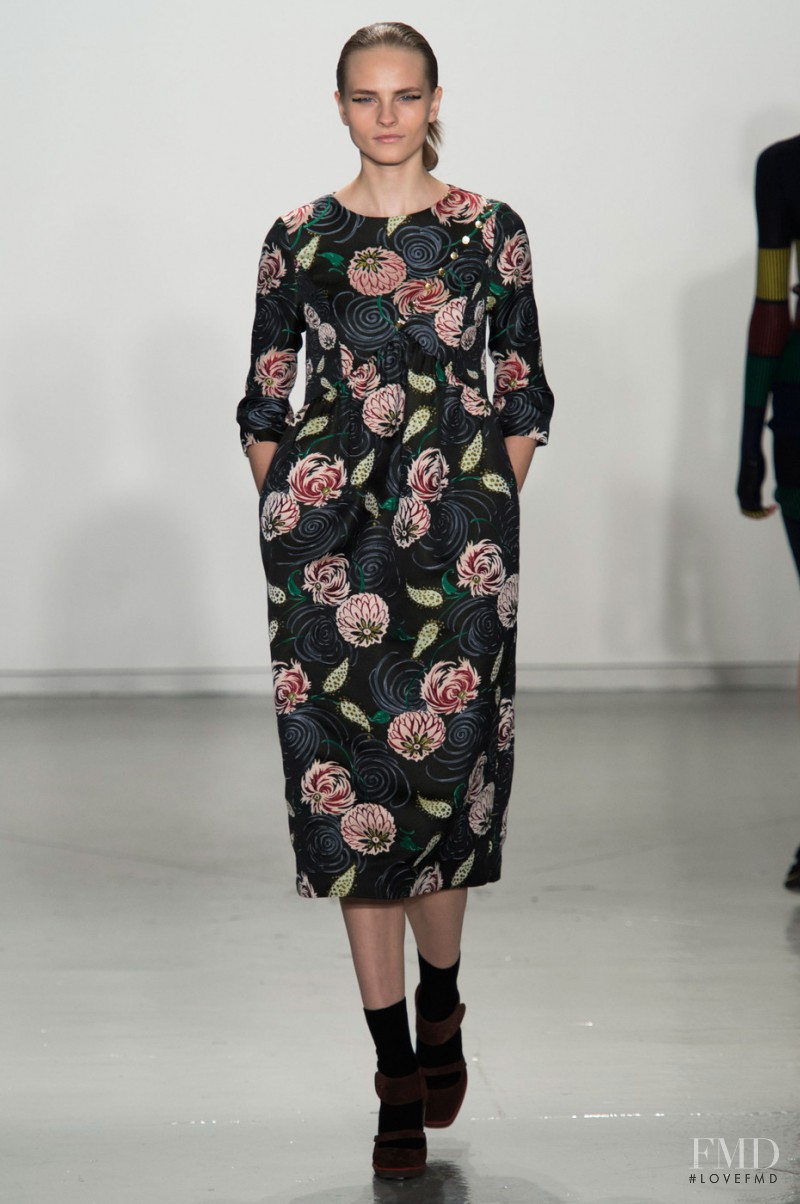 Kristina Petrosiute featured in  the SUNO fashion show for Autumn/Winter 2015