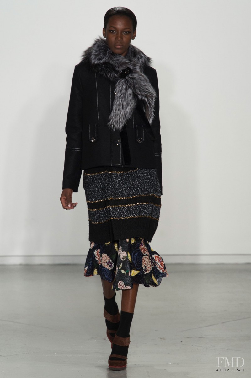 Kai Newman featured in  the SUNO fashion show for Autumn/Winter 2015